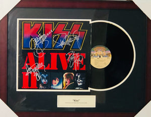 Kiss Autographed Framed Album