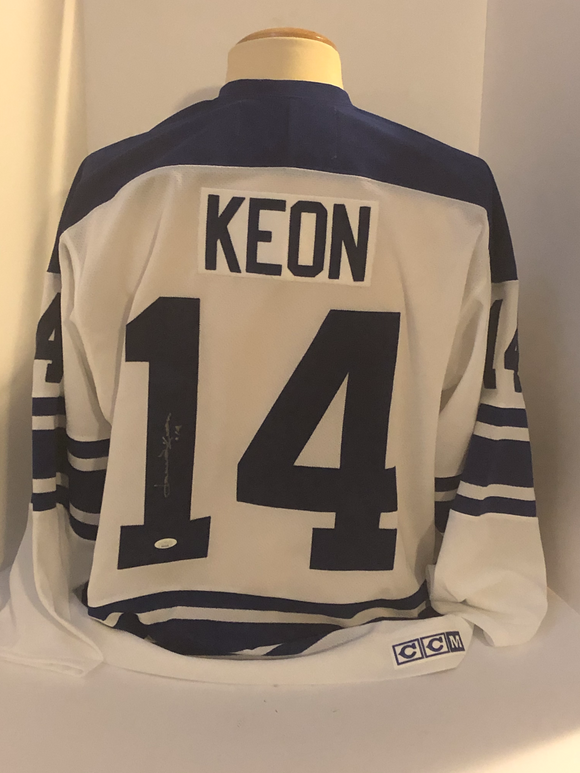 Dave Keon Autographed Leafs Jersey 1967 Throwback