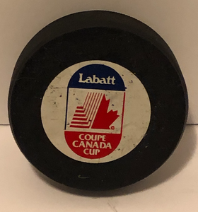 Canada Cup Game Used Puck