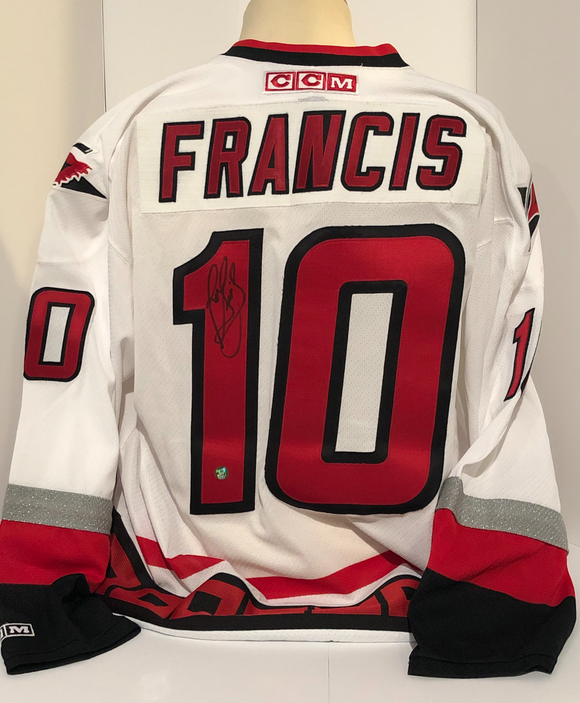 Ron Francis Autographed Jersey