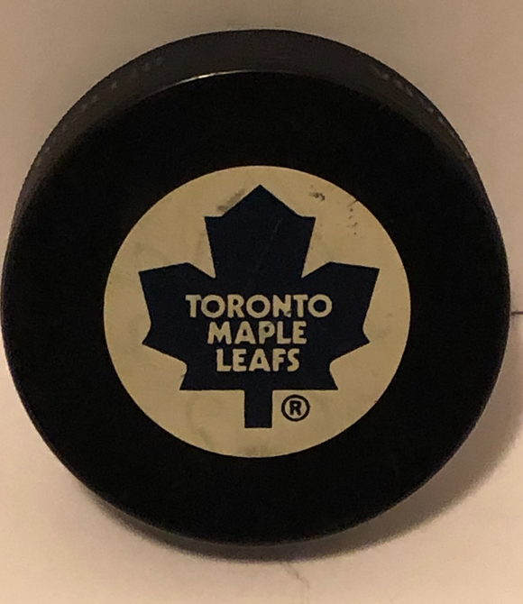 Toronto Maple Leaf's Game Used Puck