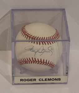 Roger Clemons Autographed Baseball