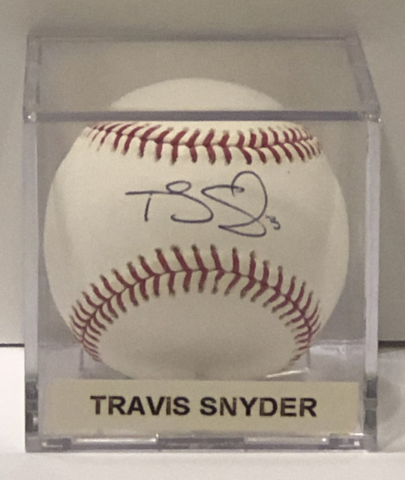 Travis Snyder Autographed Baseball