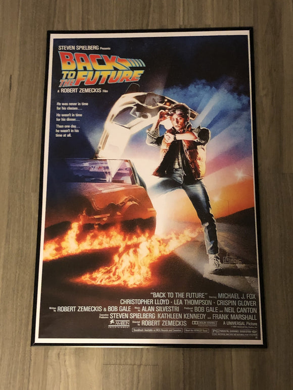 Original Back To The Future Movie Poster