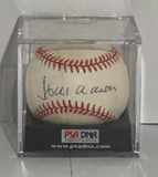 Hank Aaron Autographed Baseball